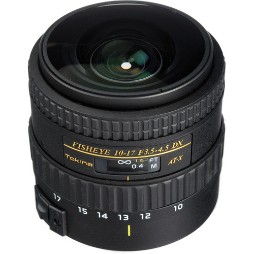 Tokina 10-17mm f/3.5-4.5 AT-X 107 AF DX Fisheye Lens for Canon