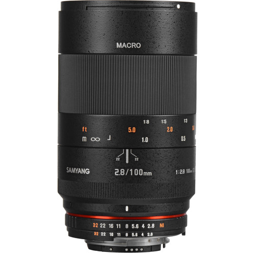  Samyang 100mm f/2.8 ED UMC Macro Lens for Nikon F 