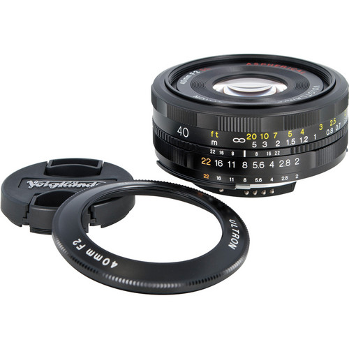  Voigtlander 40mm f/2.0 Ultron SL II Aspherical Lens for Nikon