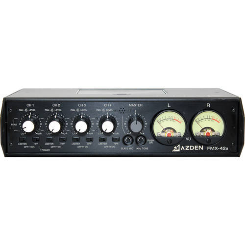 میکسر صدای آزدن Azden FMX-42u 4-Channel Microphone Field Mixer with USB Digital Audio Output