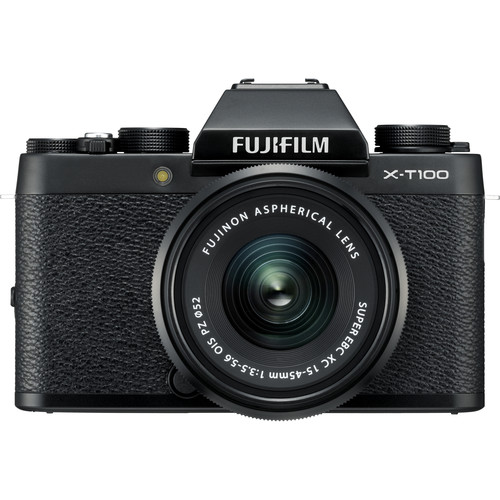 کیت دوربین بدون آینه فوجی فیلم FUJIFILM X-T100  with 15-45mm Lens (Black)
