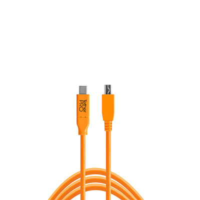 کابل تترتولز Tether Tools TetherPro USB Type-C Male to 5-Pin Micro-USB 2.0 Type-B Male Cable CUC2515ORG • MFR #CUC2515-ORG