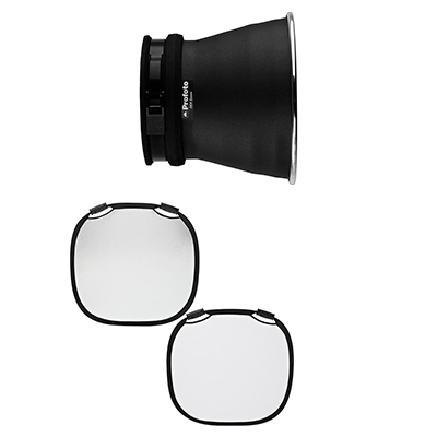 کاسه پروفوتو Profoto OCF Zoom Reflector به همراه رفلکتور 80 سانتی متر سفید/ نقره ای