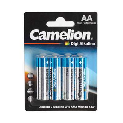 باتری قلمی 4 تایی آلکالاین CAMELION Digi Alkaline LR6-BP4DG