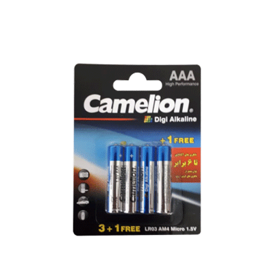 باتری نیم قلمی 4 تایی آلکالاین CAMELION Digi Alkaline LR03-BP4DG