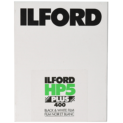 فیلم تخت ایلفورد Ilford HP5 Plus Black and White Negative Film (4 x 5", 25 Sheets)