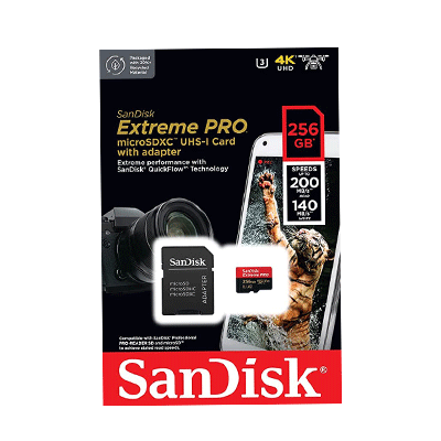 کارت حافظه میکرو اس دی سن دیسک SanDisk 256GB Extreme PRO® microSD 200MB/s