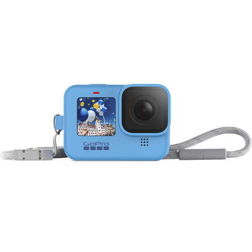 کاور سیلیکونی اصلی گوپرو GoPro Sleeve + Lanyard for HERO9/HERO10 (Blue)