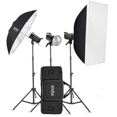 کیت فلاش گودکسGodox SK400II-V Studio Flash Monolight (3-Light Kit)