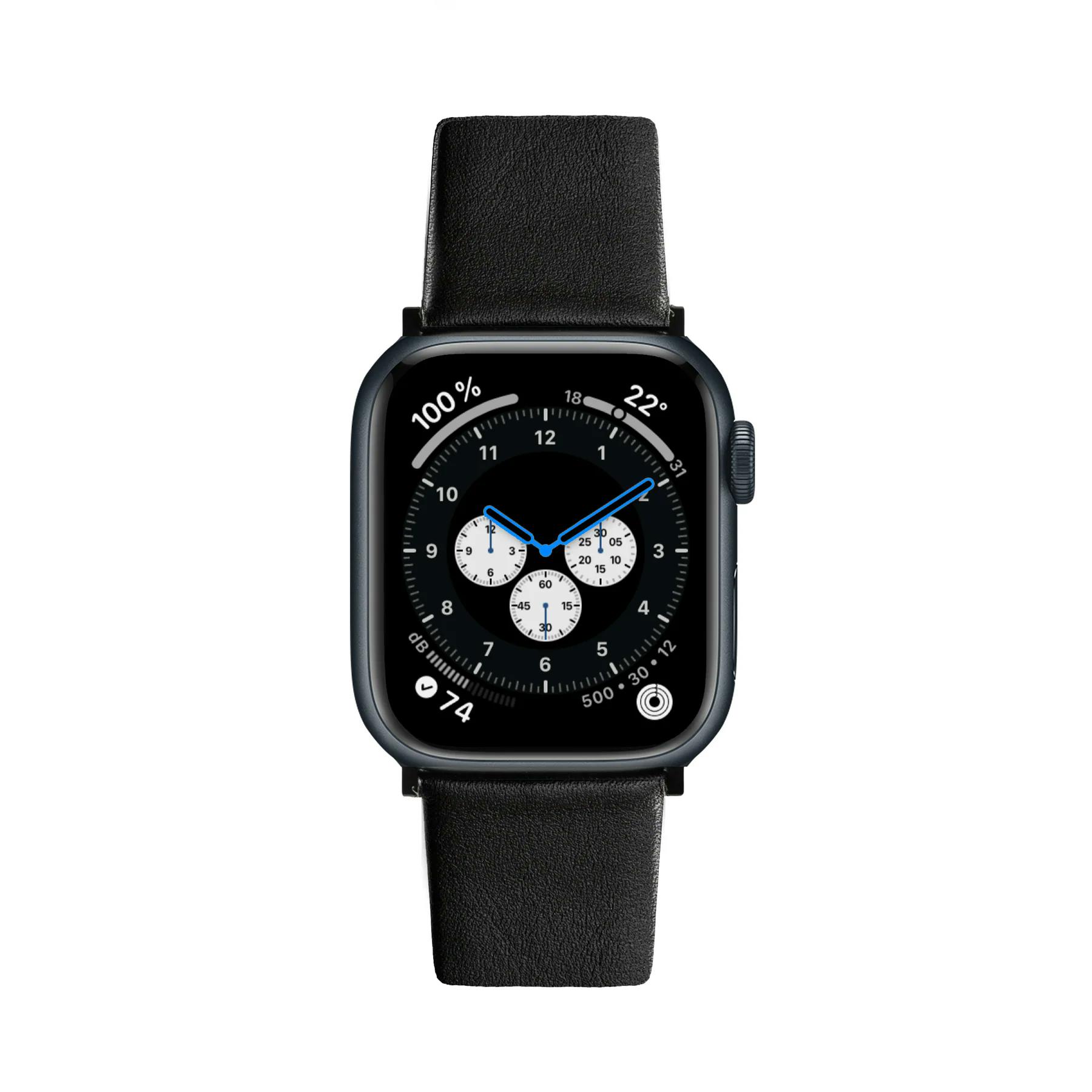بند چرمی اپل واچ Sandmarc Leather Edition Apple Watch Band Black