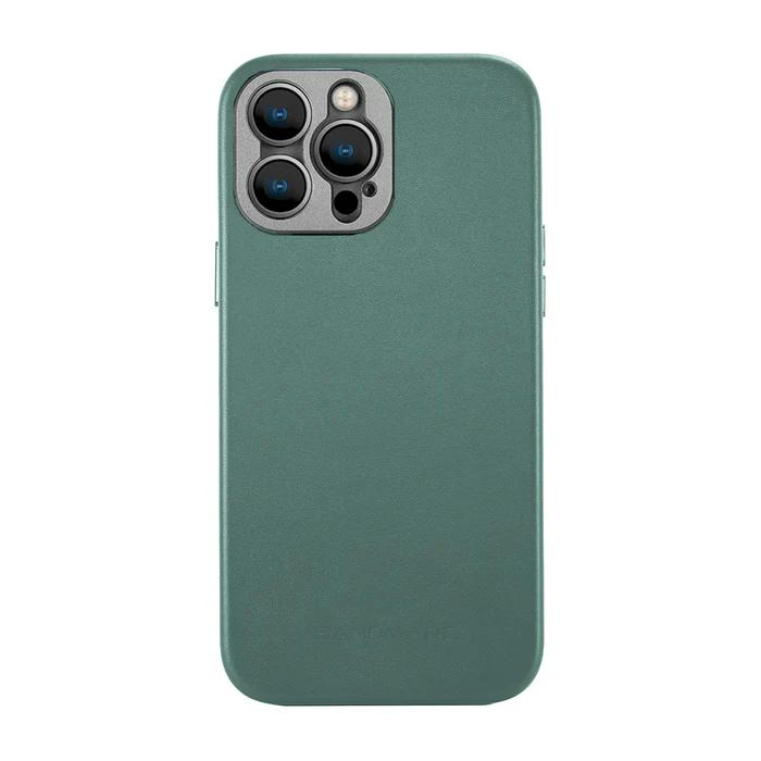 قاب چرمی SANDMARC Pro Leather Case for iPhone 14 Pro Max (Magnet Enabled) Teal