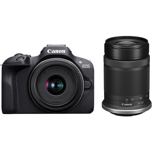 کیت دوربین بدون آینه کانن Canon EOS R100 with 18-45mm and 55-210mm