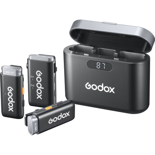میکروفن بی سیم گودکس Godox WEC 2-Person Wireless Microphone برای موبایل و دوربین