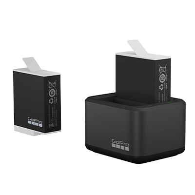 باطری و شارژر اصلی گوپرو GoPro Dual Battery Charger + 2 Enduro Batteries (HERO12 Black/HERO11 Black)