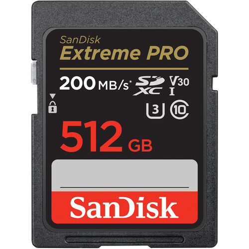 کارت حافظه سن دیسک SanDisk 512GB Extreme PRO UHS-I SDXC 200MB/s