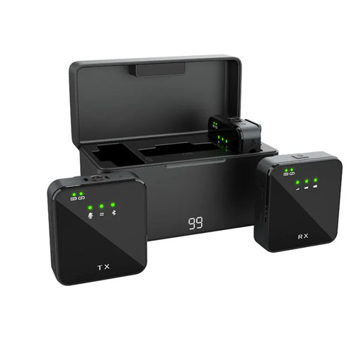 میکروفون بی سیم یقه ای دو کاربر SX63 Dual برای موبایل و دوربین