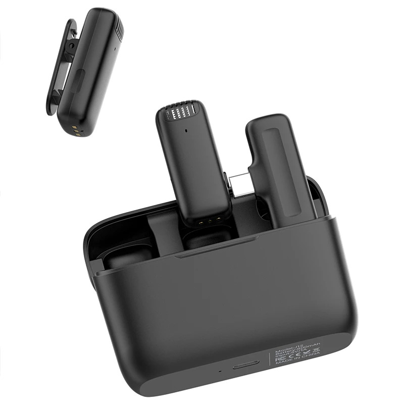 میکروفون بی سیم یقه ای دو کاربر J13 Dual Wirreless Microphone برای آیفون