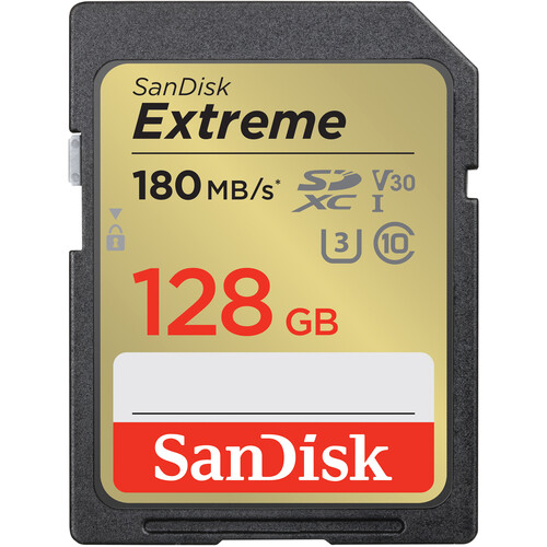کارت حافظه سن دیسک SanDisk 128GB Extreme UHS-I SDXC 180MB/s