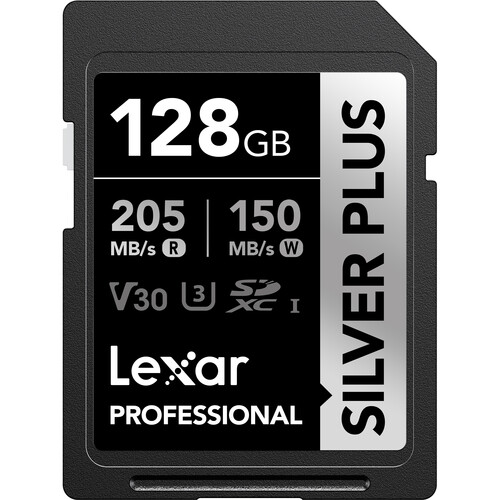 کارت حافظه لکسار Lexar 128GB Professional SILVER PLUS UHS-I SDXC