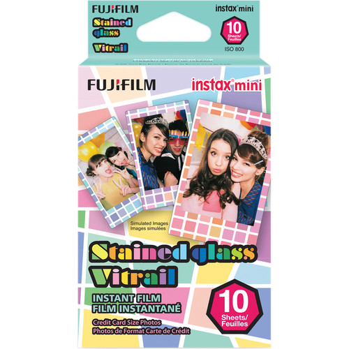 کاغذ دوربین چاپ سریع فوجی فیلم Fujifilm instax mini Stained Glass Instant Film (10 Exposures)