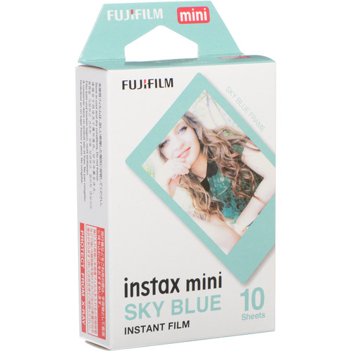 کاغذ دوربین چاپ سریع فوجی فیلم Fujifilm instaxi mini sky Blue Instant Film (10 Exposures)