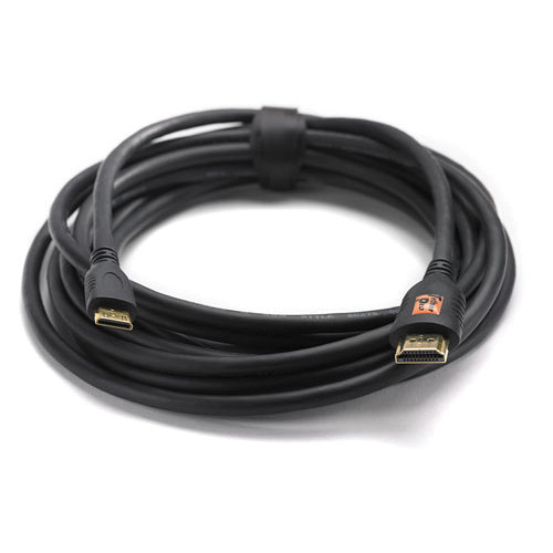 کابل اچ دی ام آی  Tether Tools TetherPro Mini HDMI Male (Type C) to HDMI Male (Type A) Cable - 15' (Black) TPHDCA15 