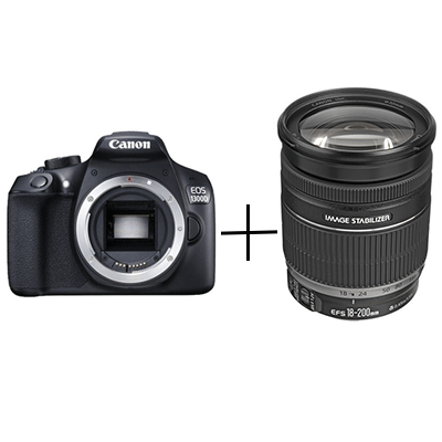 Canon EOS 1300D With EF-S 18-200 IS