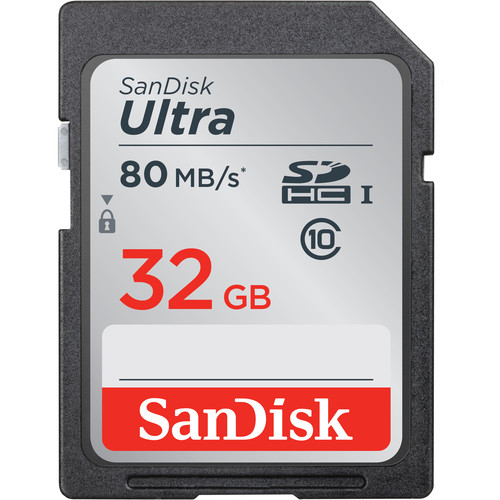 SanDisk 32GB Ultra UHS-I SDHC Memory Card 533X:Class 10