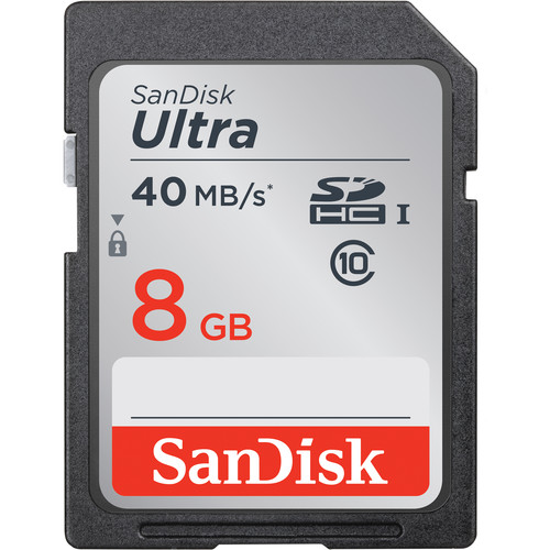 SanDisk 8GB Ultra UHS-I SDHC Memory Card 266x :Class 10