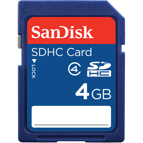 SanDisk 4GB SDHC Memory Card Class 4