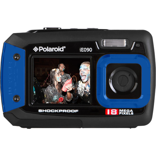 Polaroid IE090-BLU Waterproof Digital Camera with 2.7" LCD (Blue)