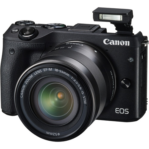 دوربین کانن Canon EOS M3 with 18-55mm Lens & EF-M Lens Adapter Kit