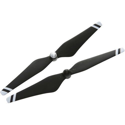 DJI 9450 Carbon Fiber Reinforced Self-tightening Propellers :Composite Hub, Black with White Stripes