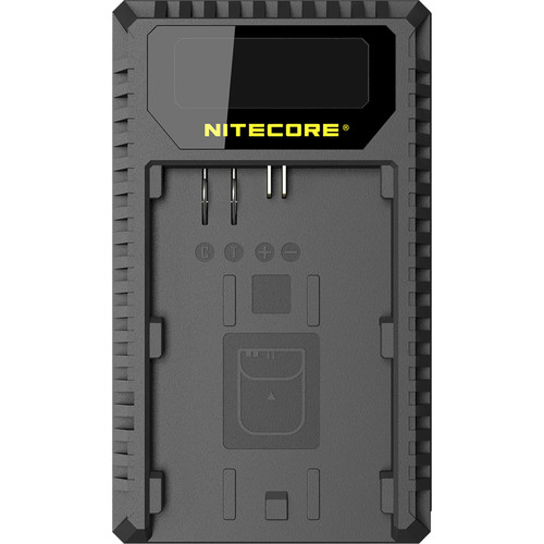 NITECORE UCN1 Dual-Slot USB Travel Charger for Canon LP-E6, LP-E6N and LP-E8 