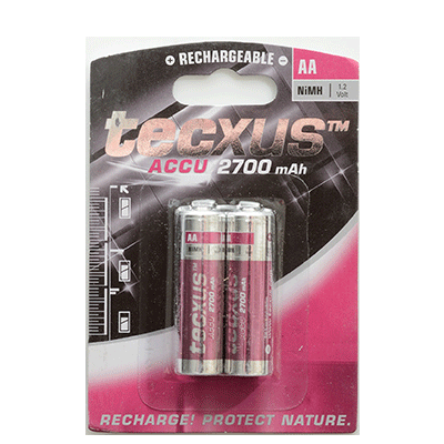 Tecxus Rechargeable batteries Accu 2700mAh