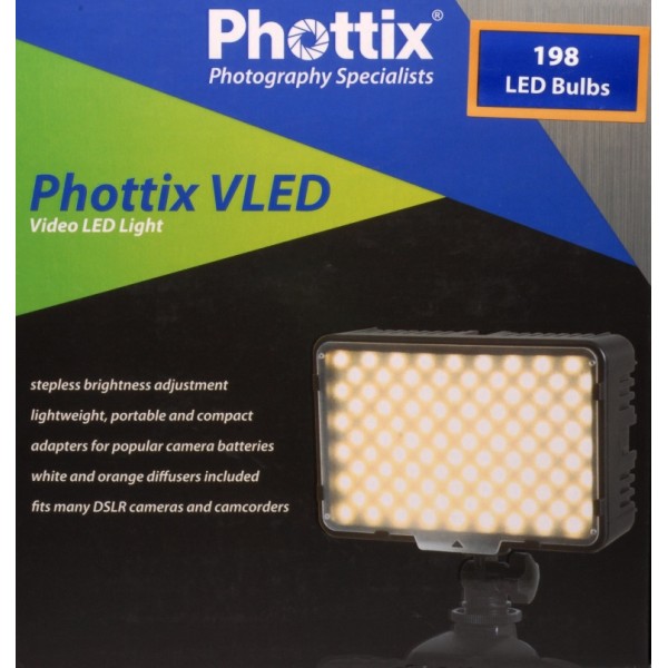 Phottix VLED Video LED Light 198A
