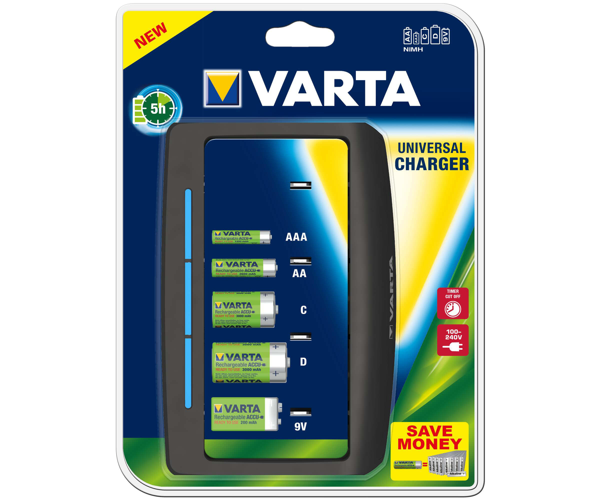 شارژر وارتا VARTA UNIVERSAL CHARGER