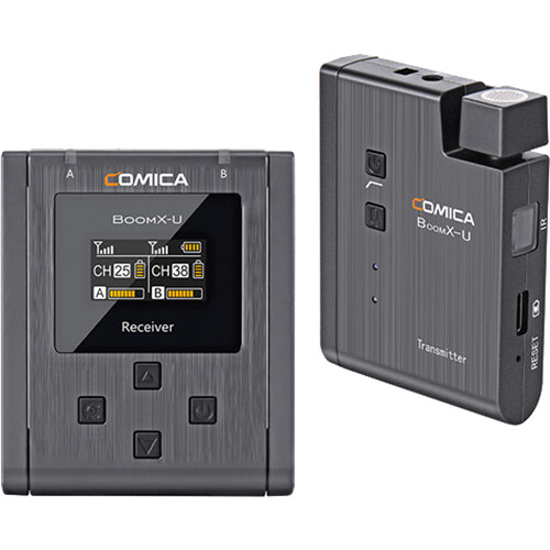 کیت میکروفن بی سیم یقه ای Comica Audio BoomX-U U1