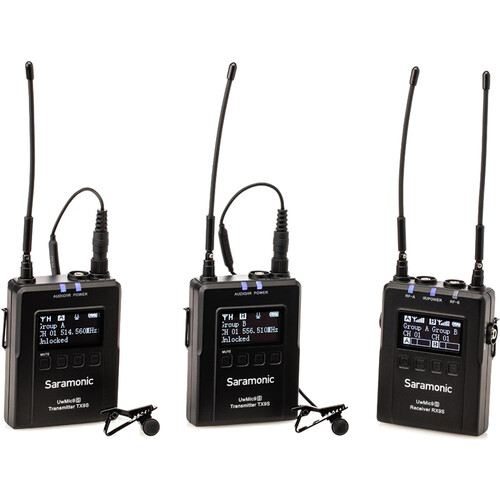 میکروفن بی سیم یقه ای سارامونیک Saramonic UWMIC9S KIT2