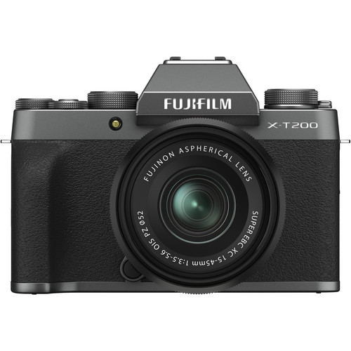 کیت دوربین بدون آینه فوجی فیلم FUJIFILM X-T200 with 15-45mm (Dark Silver)