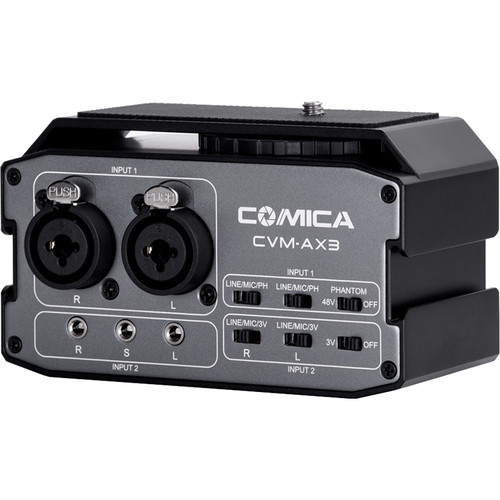 میکسر دو کاناله کامیکا Comica Audio CVM-AX3 برای دوربین های DSLR