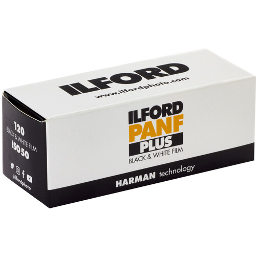 فیلم 120 سیاه و سفید Ilford Pan F Plus Black and White Negative Film (120 Roll Film)