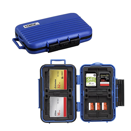 کیف کارت حافظه Lynca KH6 Memory Card Case blue