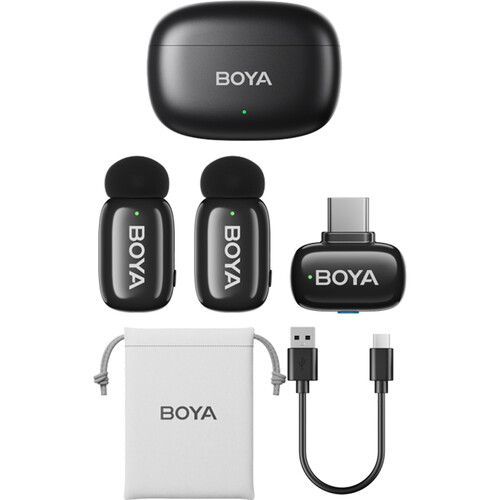 میکروفن بی سیم بویا Boya Mini 14 (Black) برای گوشی های تایپ سی 