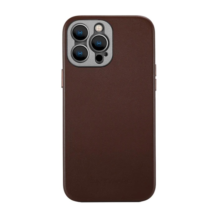 قاب موبایل سندمارک Sandmarc Pro Leather Case Brown For 14Pro Max