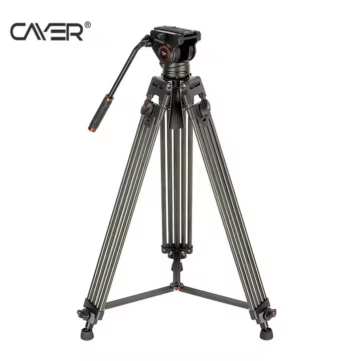 سه پایه فیلم برداری کربن CAYER BV25L Video Tripod