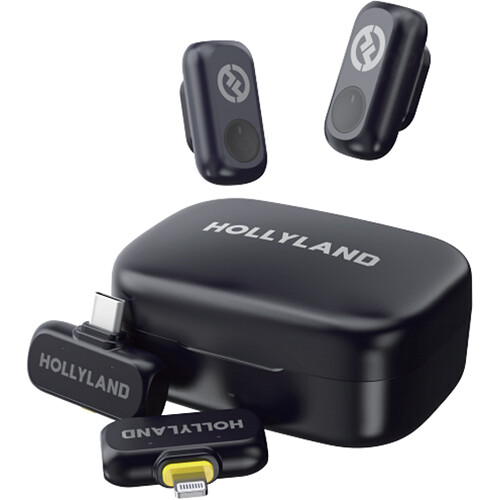 میکروفن بی سیم هالی لند Hollyland LARK A1 Combo برای گوش های گیرنده‌های لایتنینگ و USB-C 