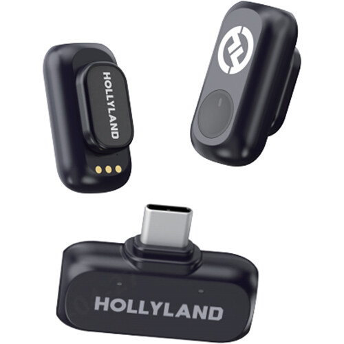 میکروفن موبایل بی سیم هالی لند Hollyland LARK A1 Mini Duo با پورت USB-C