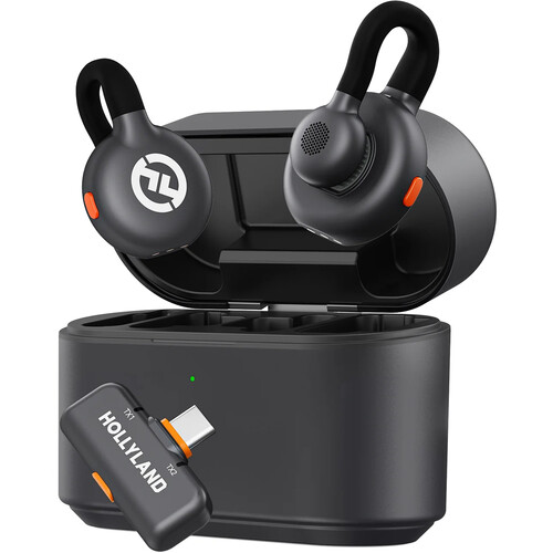 میکروفن موبایل بی سیم هالی لند Hollyland LARK M2S DUO with USB-C با پورت USB-C