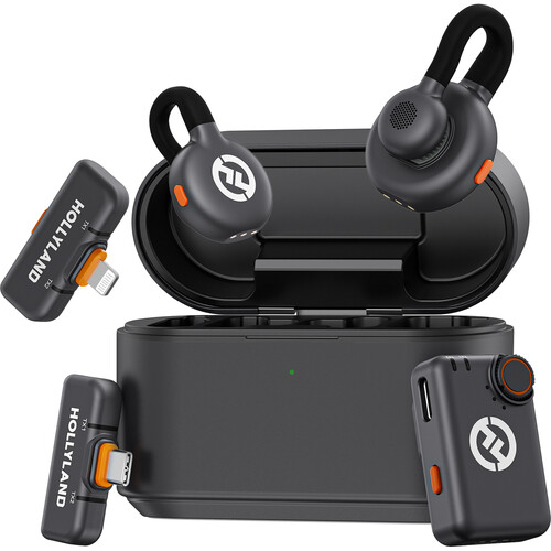 میکروفن بی سیم هالی لند Hollyland LARK M2S Ultimate Combo برای موبایل و دوربین